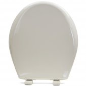 Bemis 200E4 (Biscuit/Linen) Premium Plastic Soft-Close Round Toilet Seat Bemis